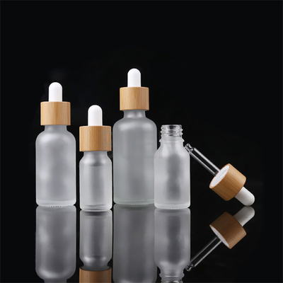 Durable Frosted Glass Dropper Bottles ,  Transprent Serum Glass Bottle